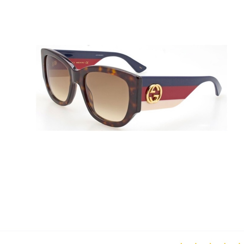 Gucci “Havana” Tortoise R/W/B Sunglasses